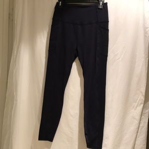 Reebok High Waist Navy Leggings - Size Medium